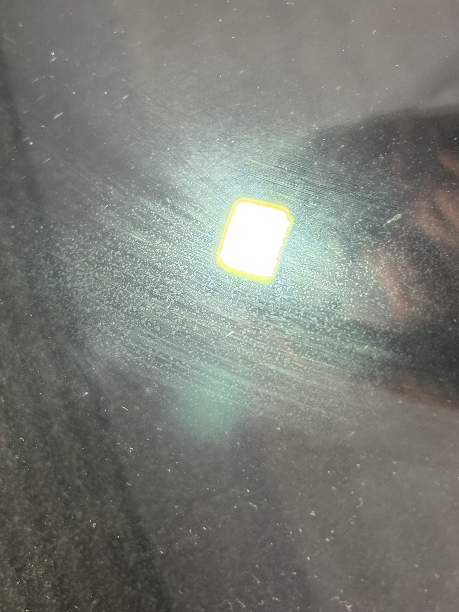 ボディ研磨後の光照射確認 DIY 仕上がりチェック