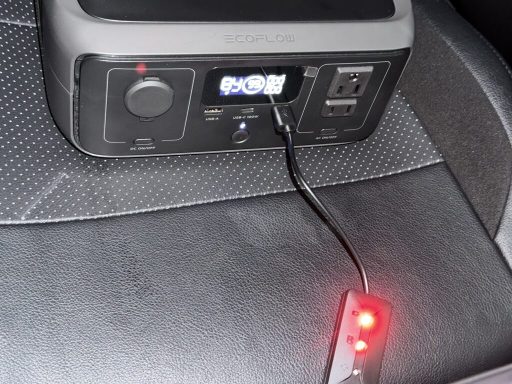 SA203のLED点灯を確認してからバッテリー作業へ